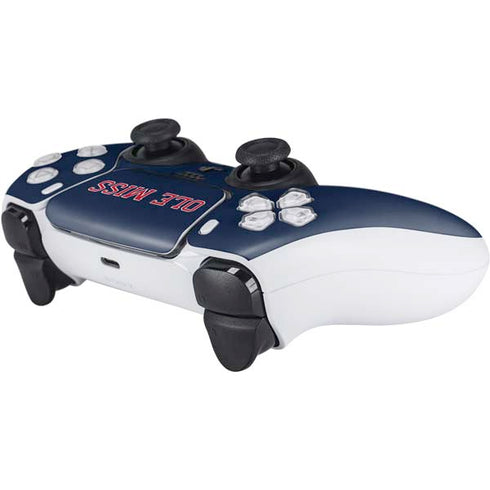 University of Mississippi Ole Miss Blue PS5 Controller Skin